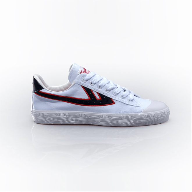 Warrior Shanghai WB-1 White/Black Red Embroidery Outline