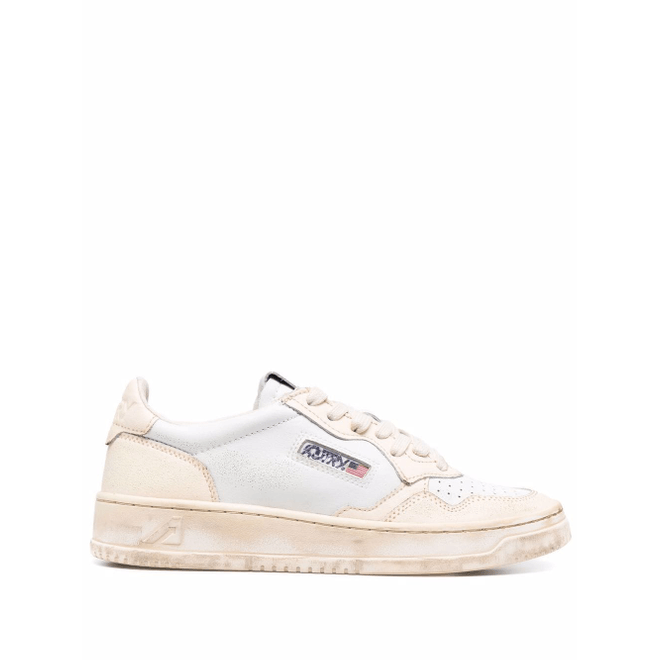 Autry distressed-effect low-top