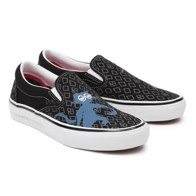 VANS Krooked By Natas For Ray Skate Slip-on