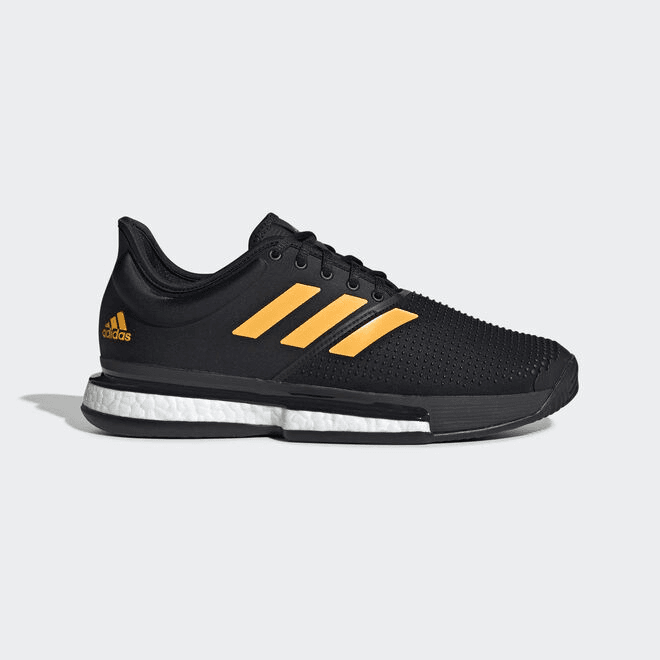 adidas SoleCourt 'Flash Orange' Core Black/Flash Orange/Carbon Marathon Running
