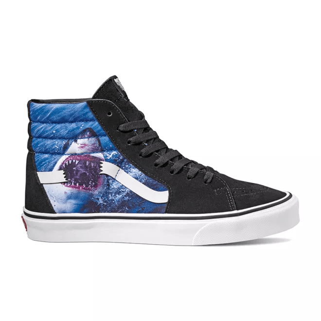 Vans Shark Week x Sk8-Hi 'Black Blue' Black/True White/Blue