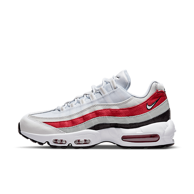 Nike Air Max 95 White Varsity Red Particle Gray