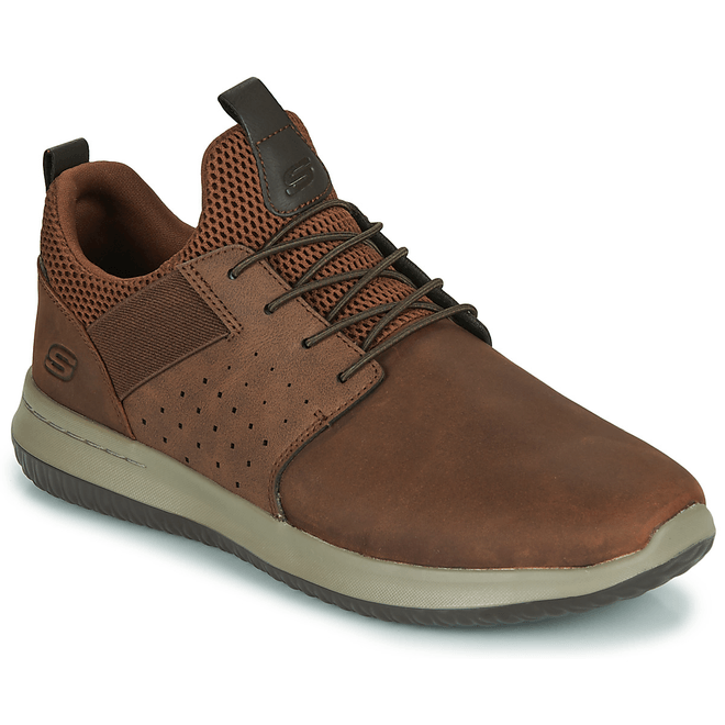 Skechers  DELSON AXTON  men's Shoes (Trainers) in Brown