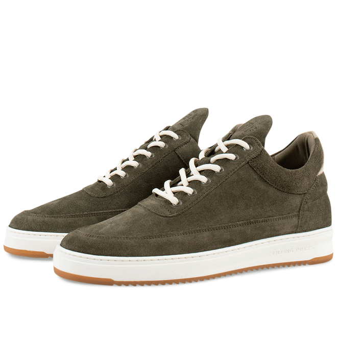 Filling Pieces Low Top Ripple Suede 'Green' 2512279-1926