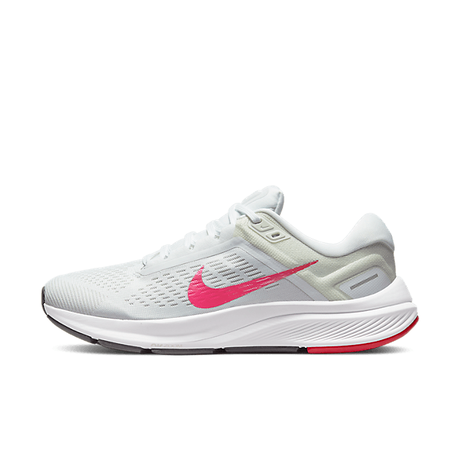 Nike Womens Air Zoom Structure 24 White Marathon Running