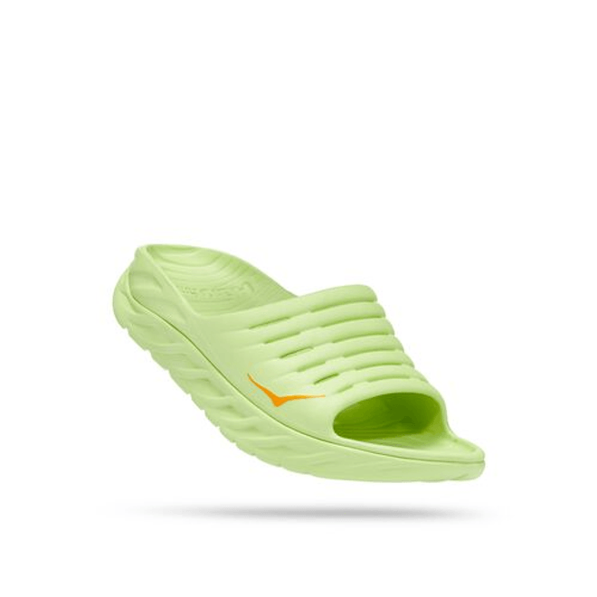 HOKA Ora Recovery Slide Sandal in Butterfly/Radiant Yellow, Size 9.5
