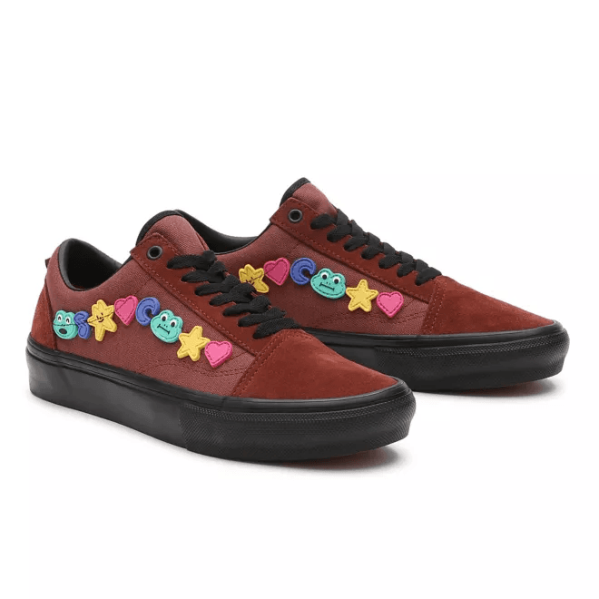 Vans Frog x Old Skool Low Top Casual Unisex Brown Skate