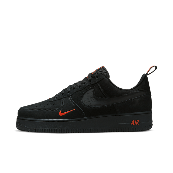 Nike Air Force 1 Low Multi-Swoosh Black Orange