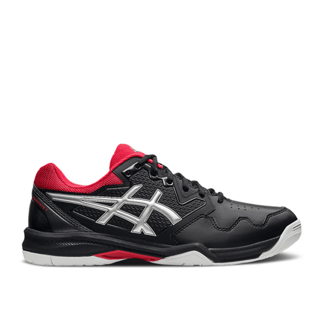 ASICS Gel-Dedicate 7 Black Silver Red Marathon Running