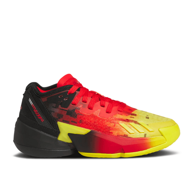 Kids adidas D.O.N. Issue #4 PS Black Red Yellow Basketball 