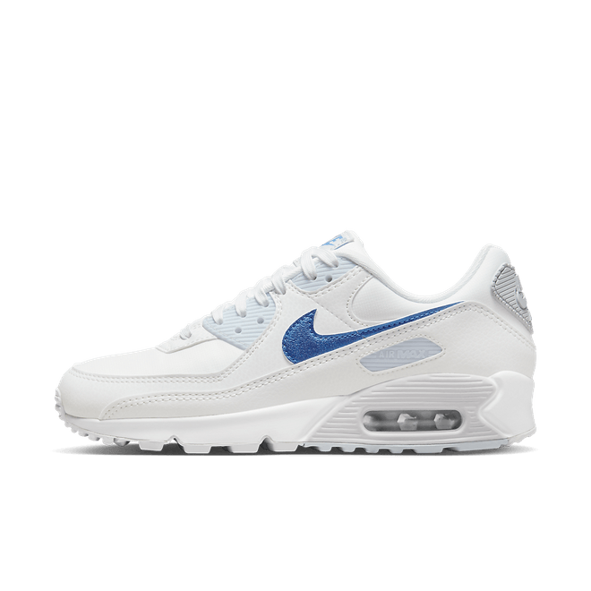Nike Wmns Air Max 90 'White Metallic Blue' DX0115-100