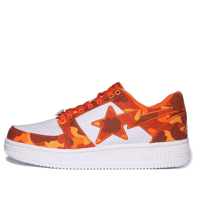 A BATHING APE Bape Sta x Heron Preston Camo Orange Fashion Skate