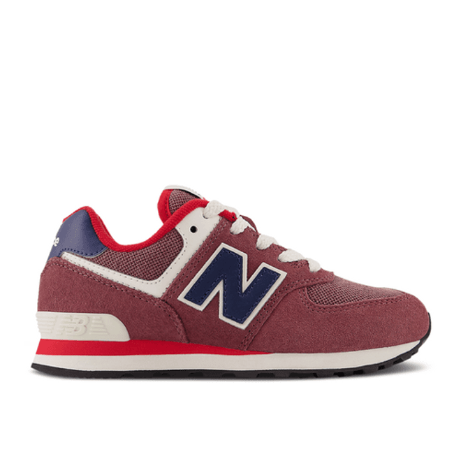 New Balance 574 Little Kid Wide 'Washed Burgundy Navy'