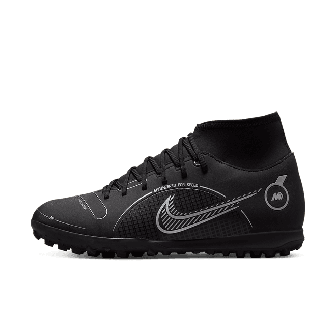 Nike Mercurial Superfly 8 Club TF 'Black Metallic Silver'