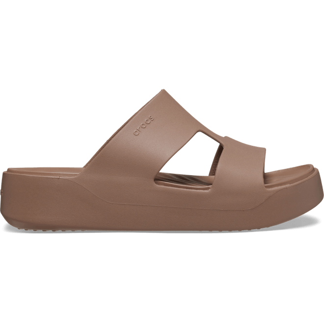 Crocs Women Getaway Platform H-Strap Sandals Latte  209409-2Q9