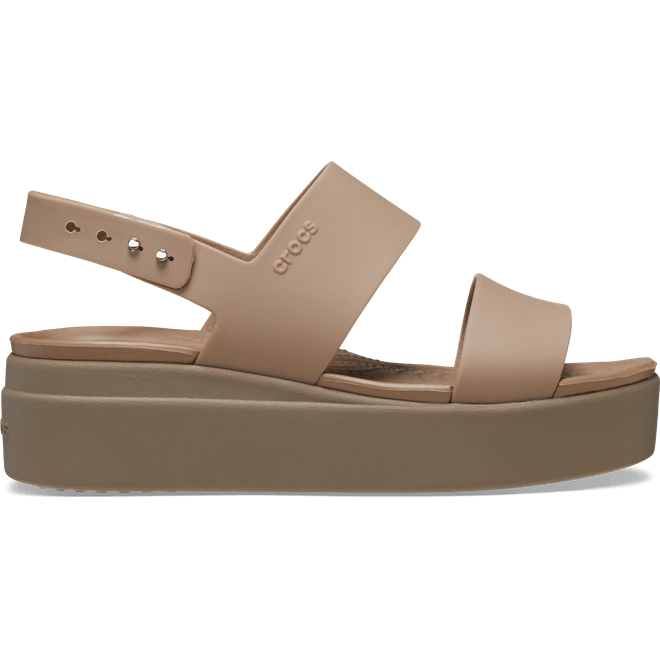 Crocs Women Brooklyn Low Sandals Latte/Mushroom  206453-2EL