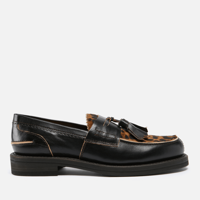 Our Legacy Leather and Suede Tassel Loafers Brown A2247THT