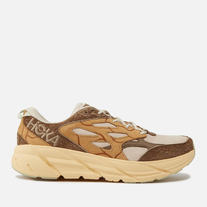 Hoka One One Clifton L Brushed Suede Brown