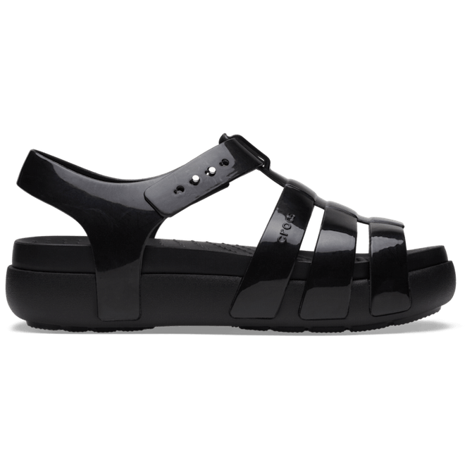 Crocs Splash Glossy Fisherman SandalBlack / Black  209267-060