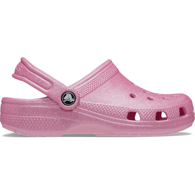 Crocs Kids Toddler Classic Glitter Clogs Pink Tweed Glitter