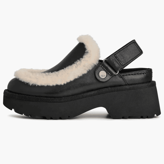 UGG® Esmee Leather Clog Black