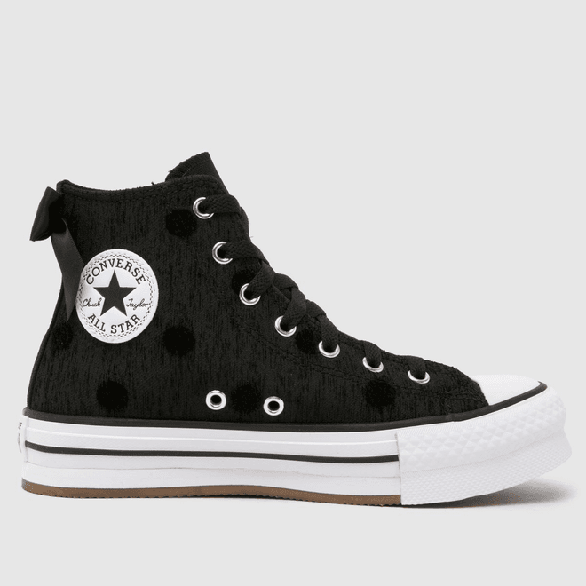 Converse Chuck Taylor All Star Lift Platform Polka Dot & Bow