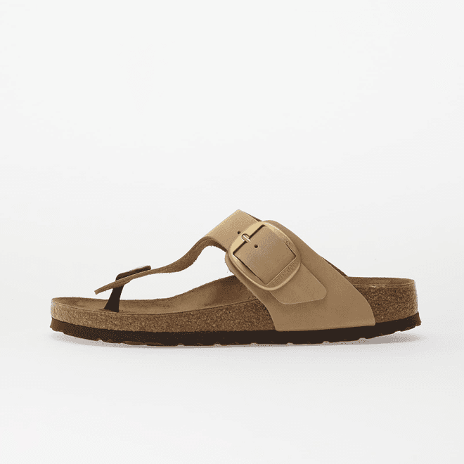 Birkenstock Gizeh Big Buckle Nubuck Leather Women Sandcastle