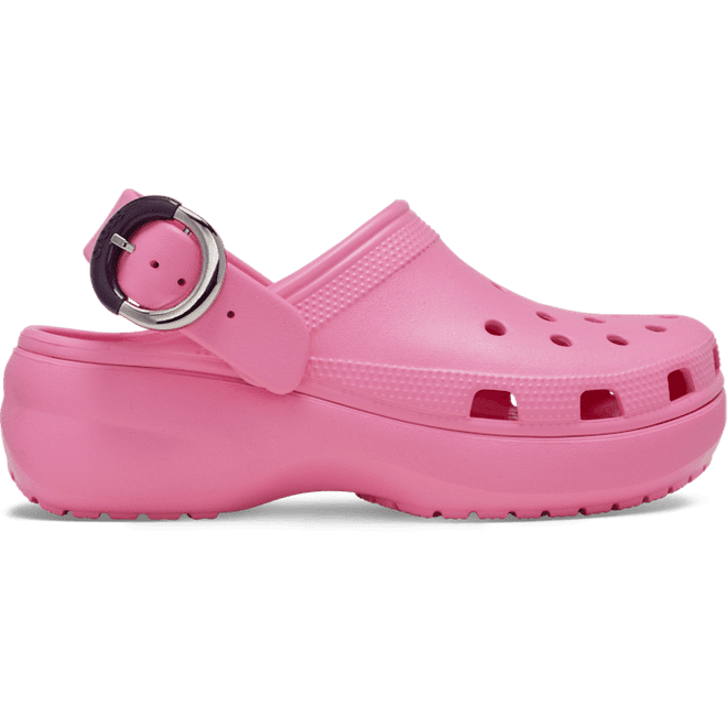 Crocs Classic Platform Dipped Buckle Clogs Pink Lemonade