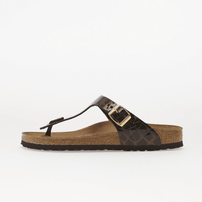 Birkenstock Gizeh LEN Emboss Leather Black