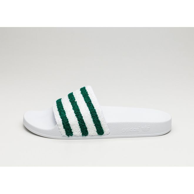 adidas Adilette (Ftwr White / Sub Green / Ftwr White) BB0124