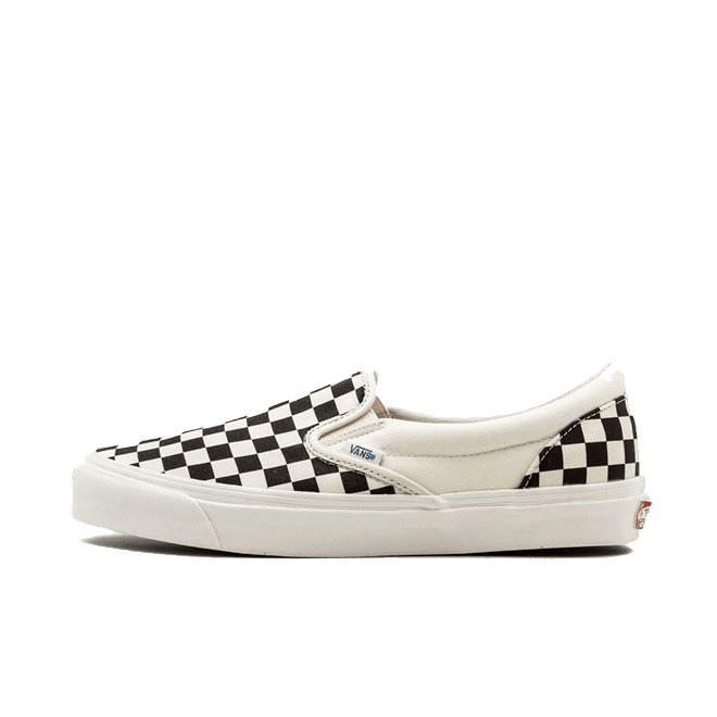 Vans OG Classic Slip On LX (Canvas) Black/ White Checkerboard