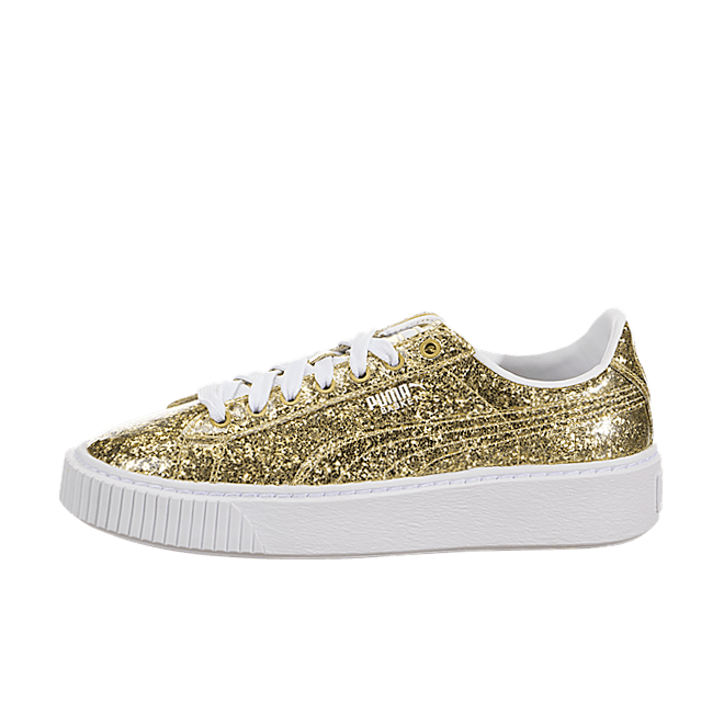 Puma Basket Platform Glitter Wn's Gold-Gold 36409302