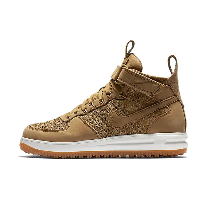 Nike Lunar Force 1 Flyknit Workboot (Golden Beige/Sail-Olive Flak)