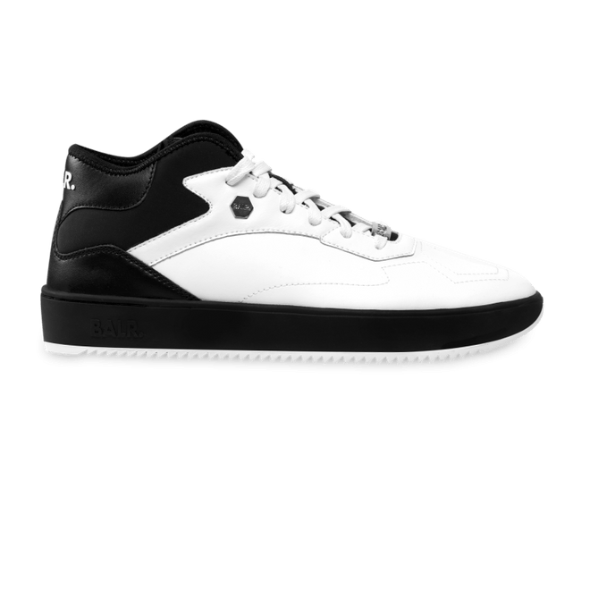 BALR. Leather Hexagon Sneakers White / Black BALR-1394