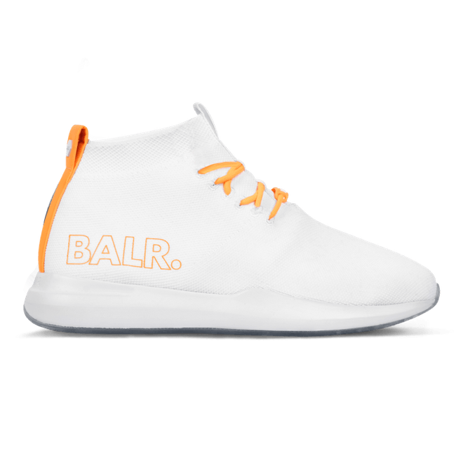 BALR. EE Premium Sock Sneakers V2 White/Orange BALR-1784